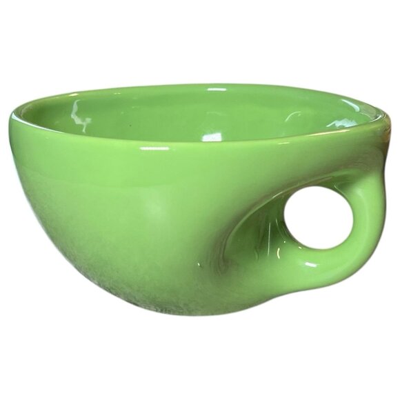 Vintage Buddah Bowl Elan McPherson 6" Flavour Design Coffee Soup Apple Green MCM - Picture 1 of 16